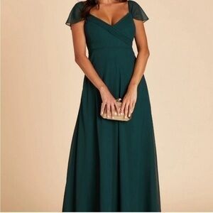Birdy Grey Devin Spence Convertible dress in Chiffon Emerald